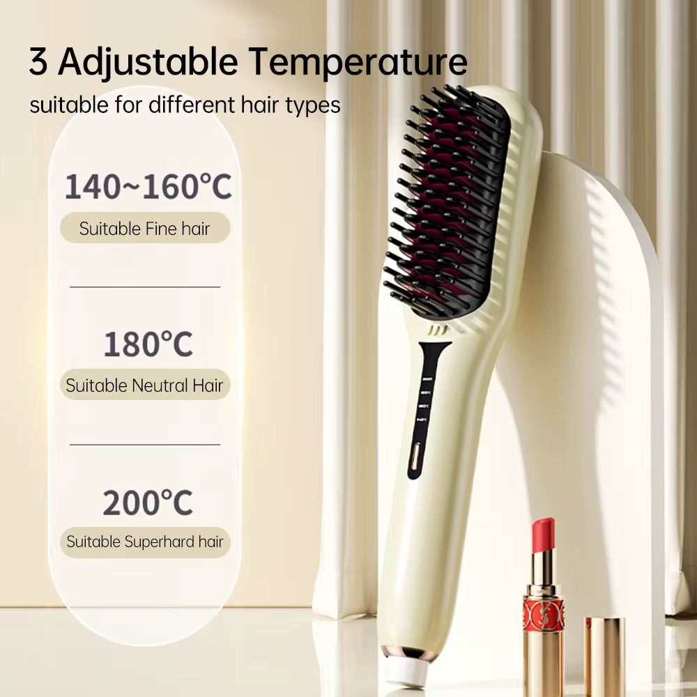 Transform Your Hair with the 2-in-1 Hair Straightening Brush: The Ultimate Styling Tool for Effortless, Gorgeous Hair