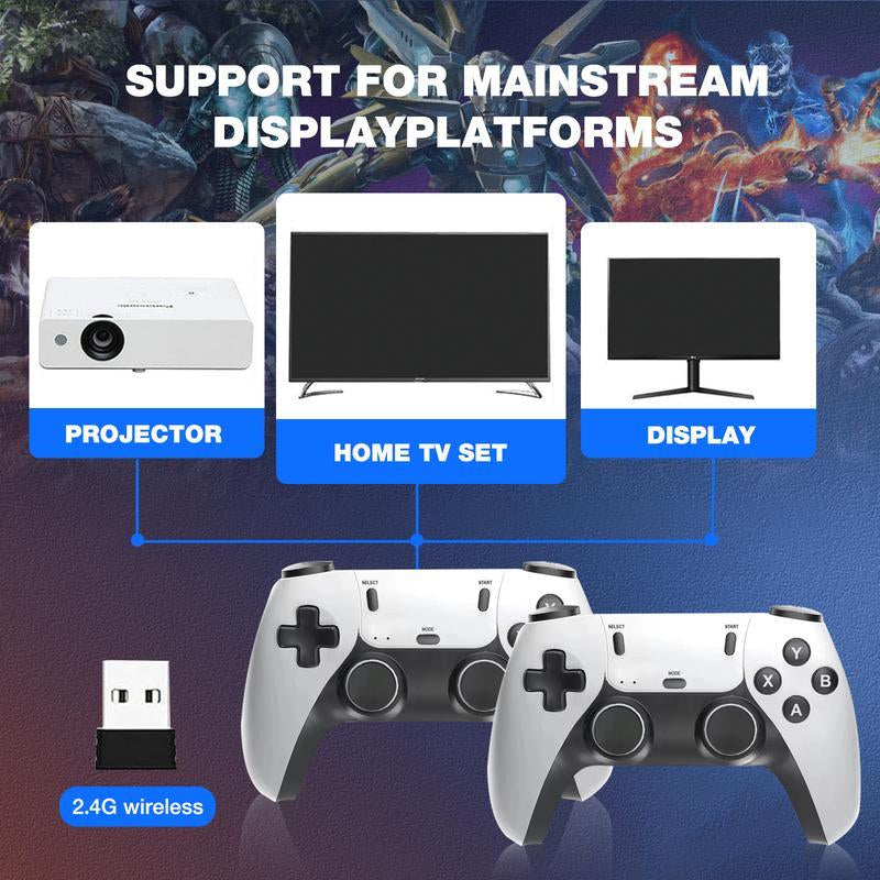Retro Game Console 2025 – 20,000+ Built-in Games, 4K HDMI, Dual Controllers Plug & Play