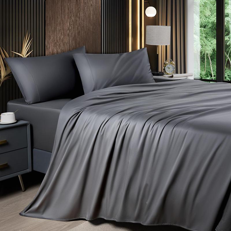 Decolure Bamboo Sheets Set – Luxury, Silky Soft & Cooling