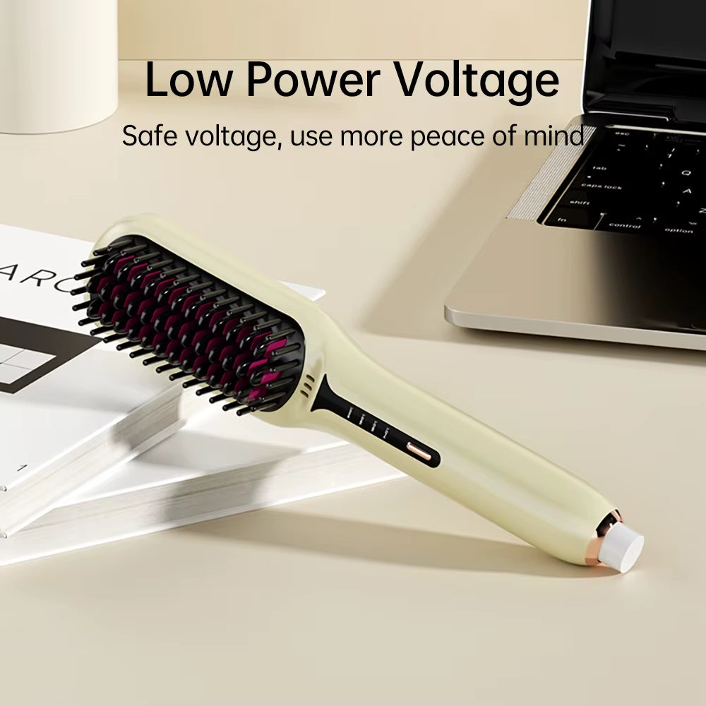 Transform Your Hair with the 2-in-1 Hair Straightening Brush: The Ultimate Styling Tool for Effortless, Gorgeous Hair