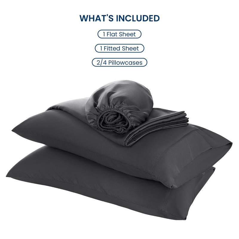 Decolure Bamboo Sheets Set – Luxury, Silky Soft & Cooling