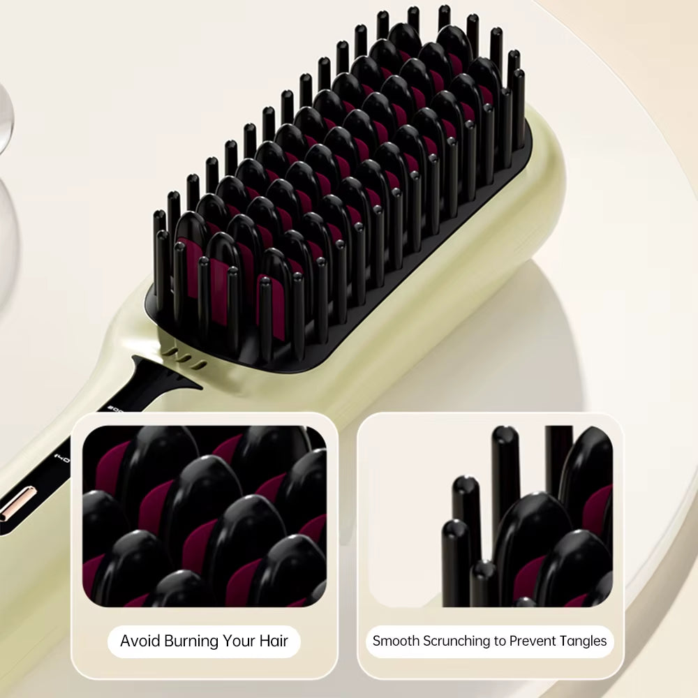 Transform Your Hair with the 2-in-1 Hair Straightening Brush: The Ultimate Styling Tool for Effortless, Gorgeous Hair