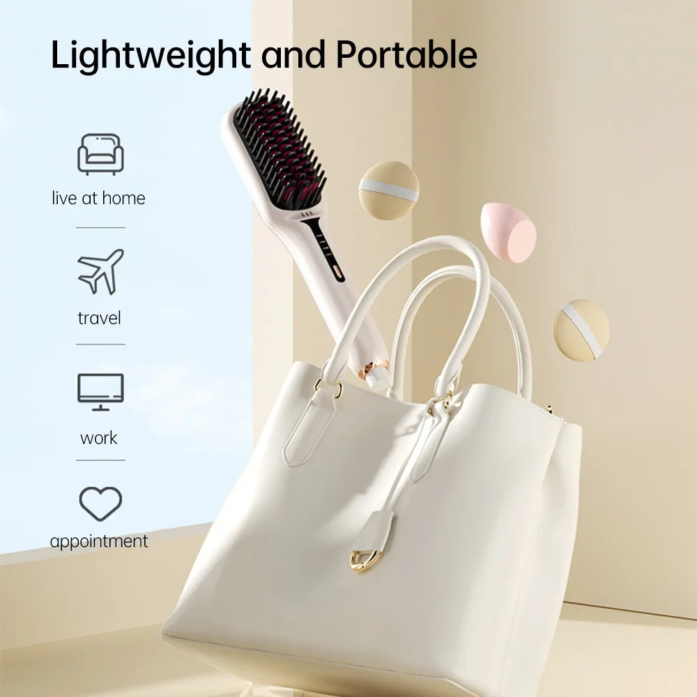 Transform Your Hair with the 2-in-1 Hair Straightening Brush: The Ultimate Styling Tool for Effortless, Gorgeous Hair