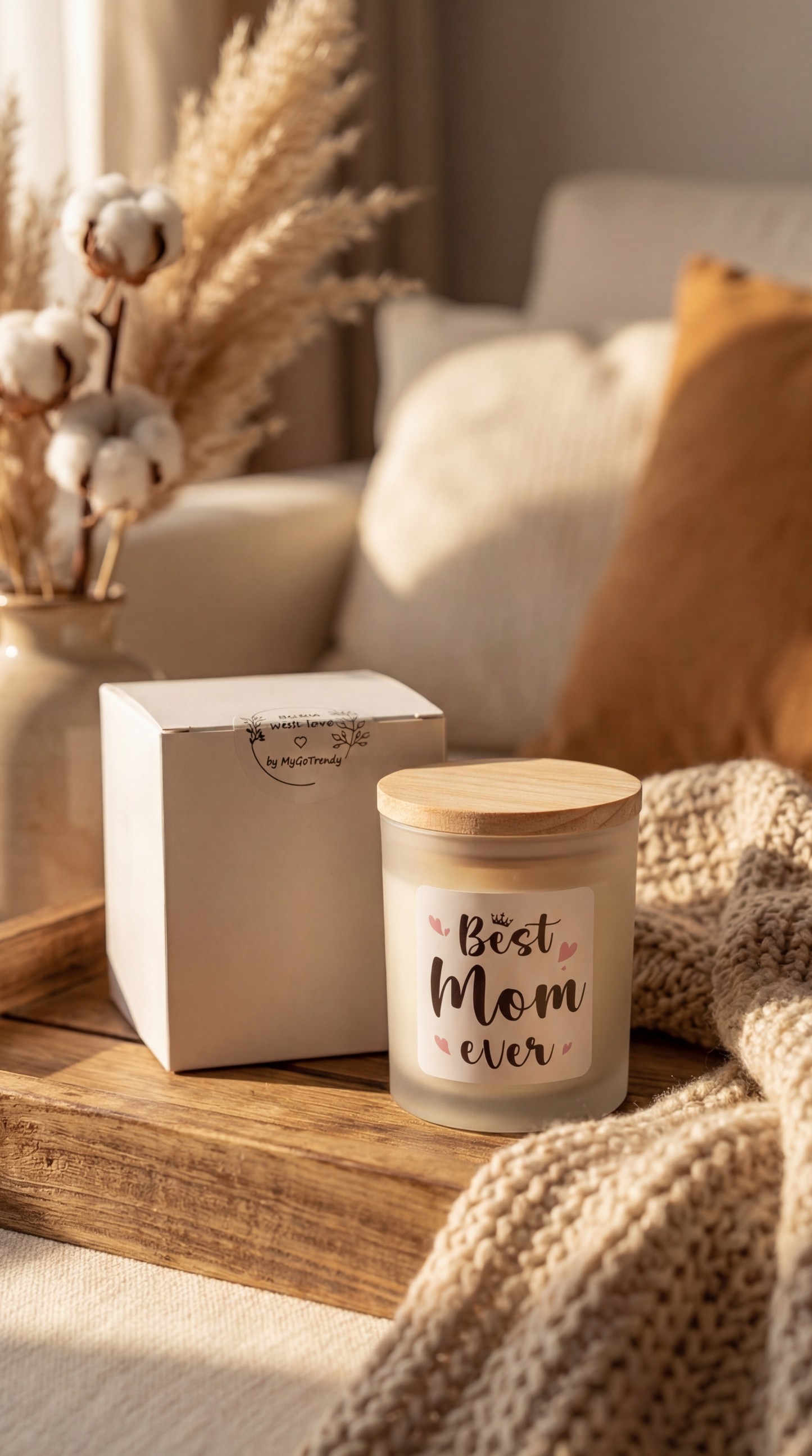 Bougie "Best Mom" - Le cadeau parfait pour la Fête des Mères